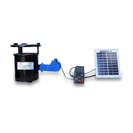 W1 stove with solar panel